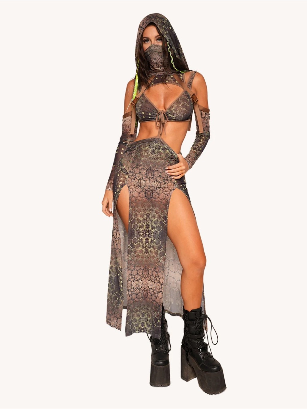 I HEART RAVES Raptors Wake Dress